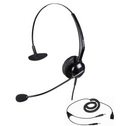 Profesjonalna słuchawka z redukcją szumów do biur  i call center KRONX EXCELLENT 3800 z kablem do telefonu systemowego Slican